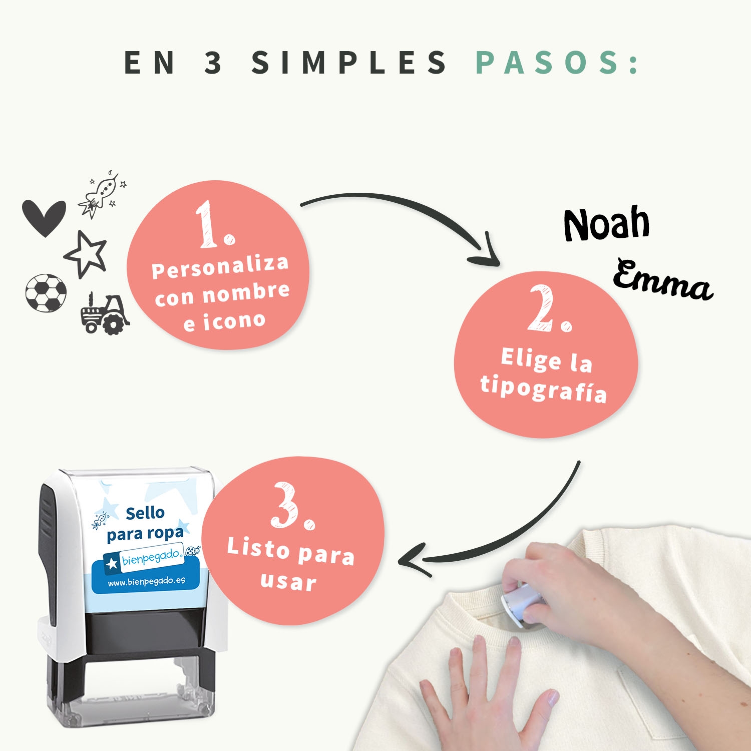 Sello personalizado para ropa