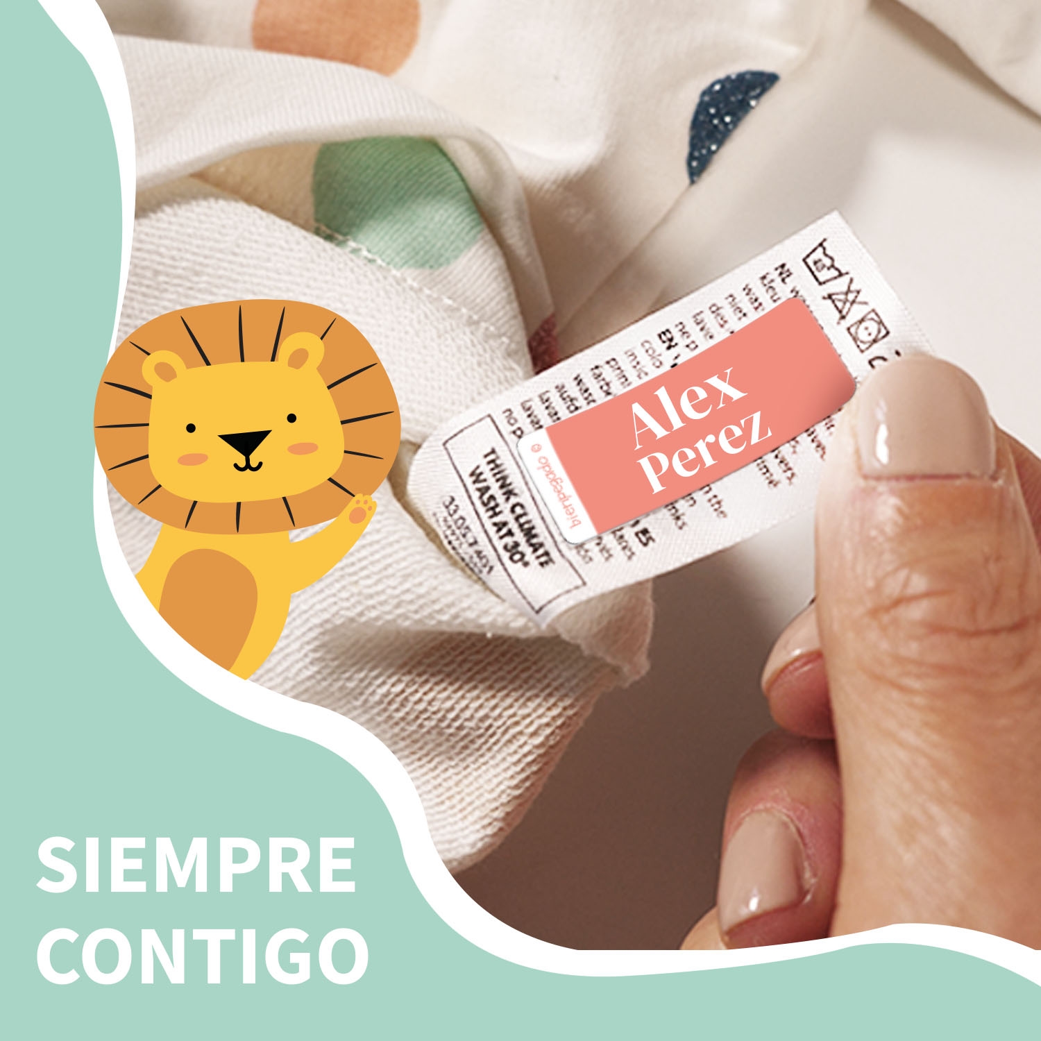 Etiquetas para ropa autoadhesivas – Multicolor