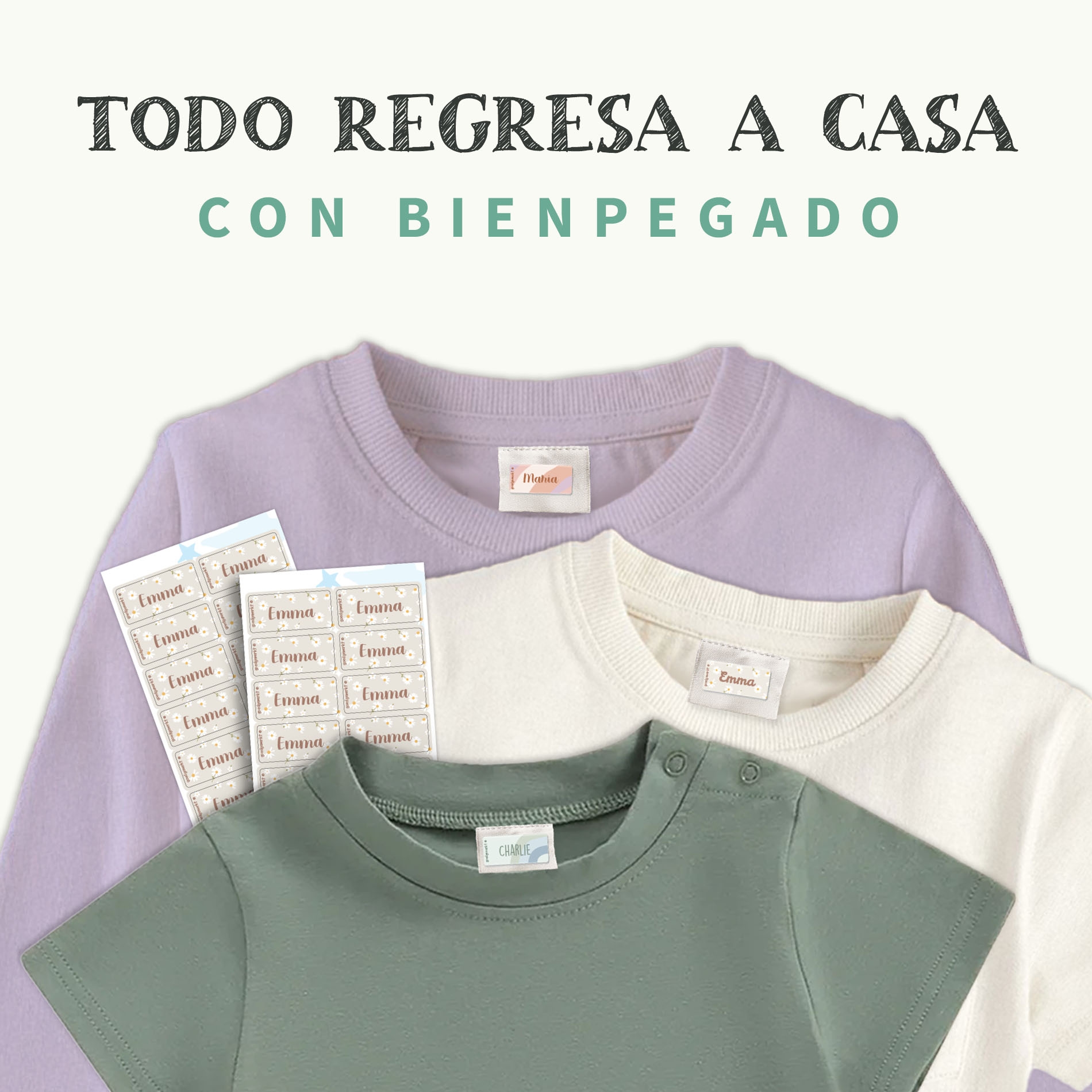 Etiquetas para ropa con diseño