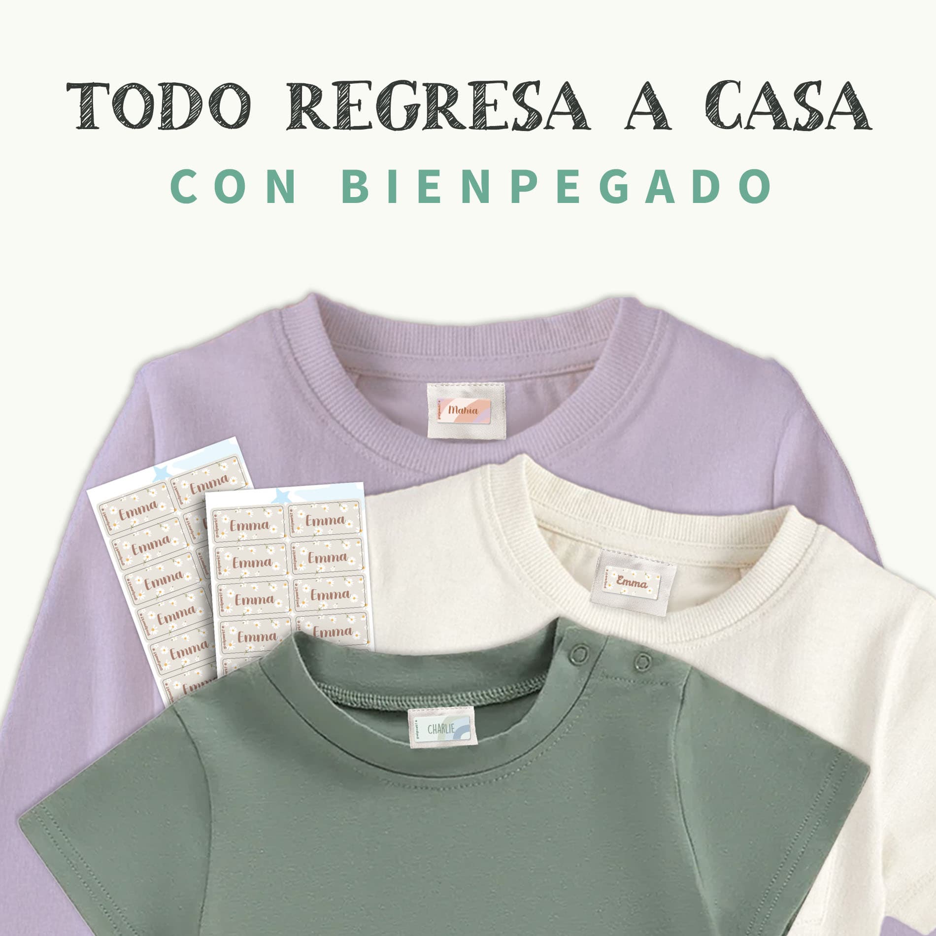 Etiquetas para ropa con diseño