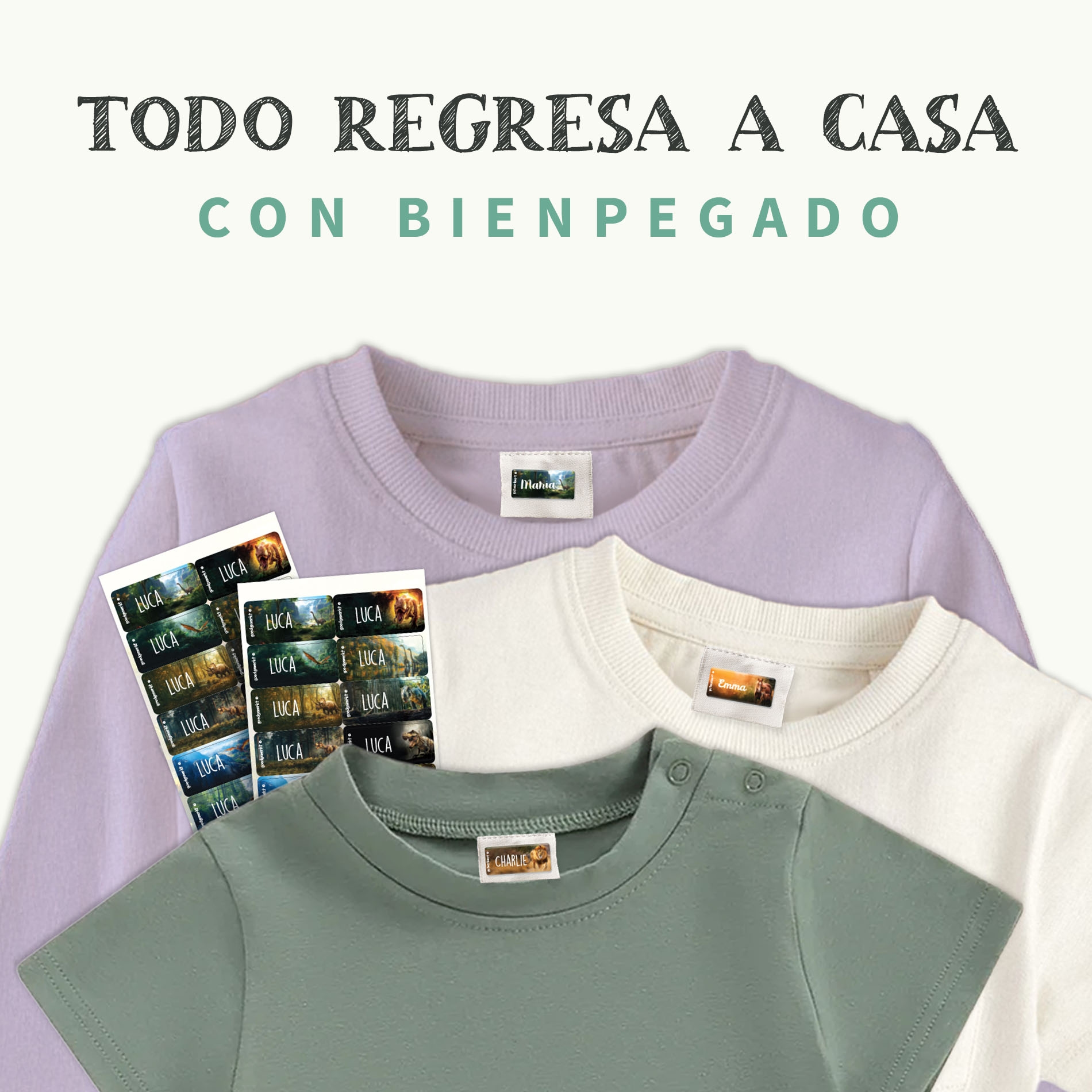 Etiquetas para ropa Mundo Real