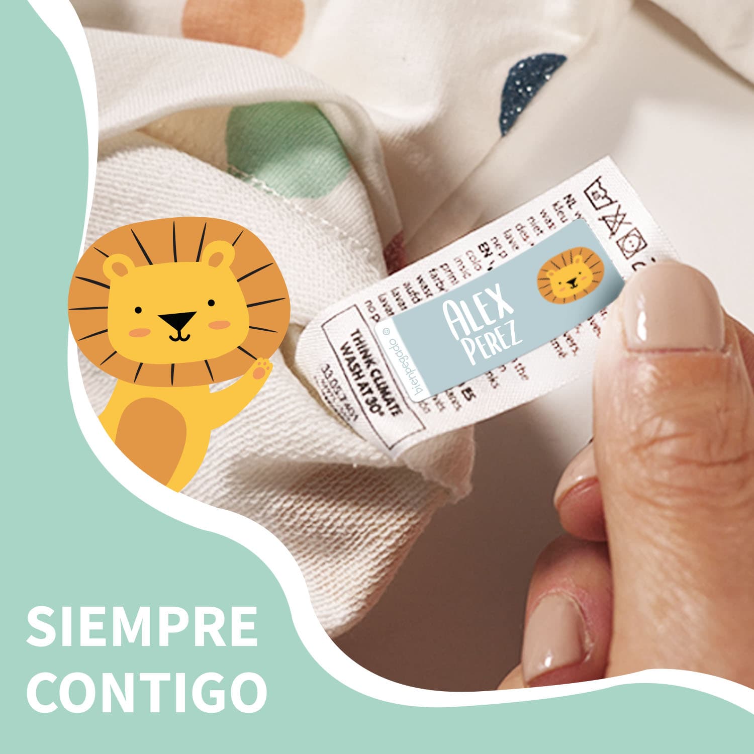 Etiquetas para ropa con tema