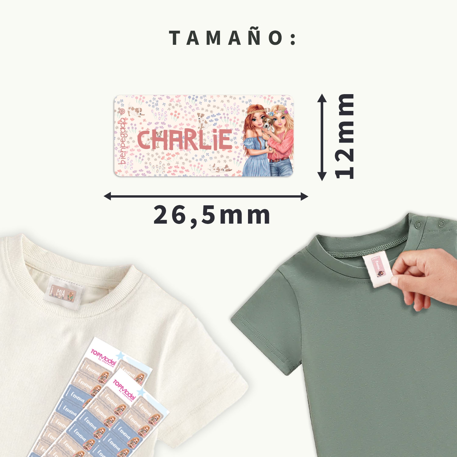 Etiquetas para ropa TOPModel