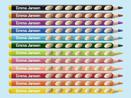 Lápices STABILO personalizados con nombre