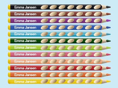 Lápices STABILO personalizados con nombre