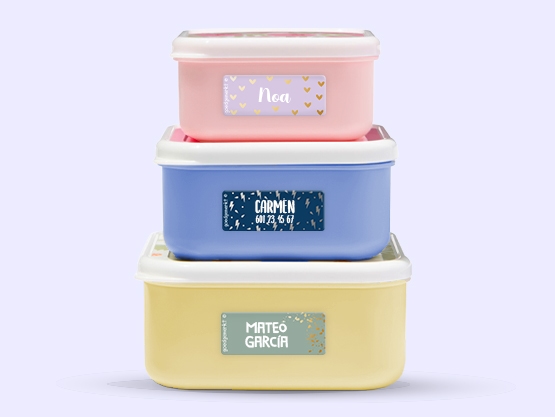 Etiquetas personalizadas pequeñas con impresión dorado