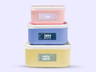 Etiquetas personalizadas pequeñas con impresión dorado