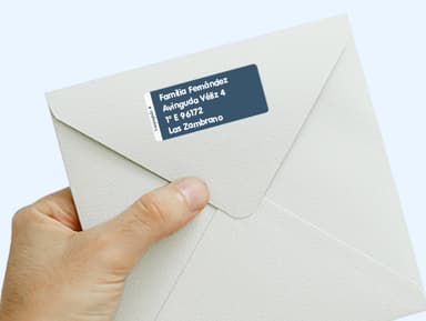 Etiquetas personalizadas grandes