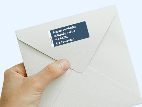 Etiquetas personalizadas grandes