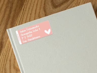 Etiquetas personalizadas grandes