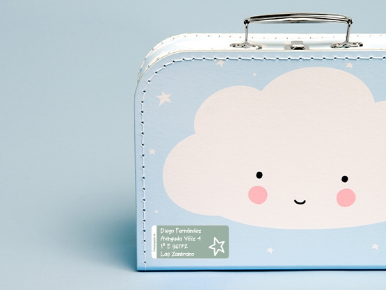 Etiquetas personalizadas grandes