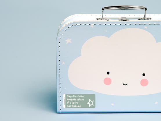 Etiquetas personalizadas grandes