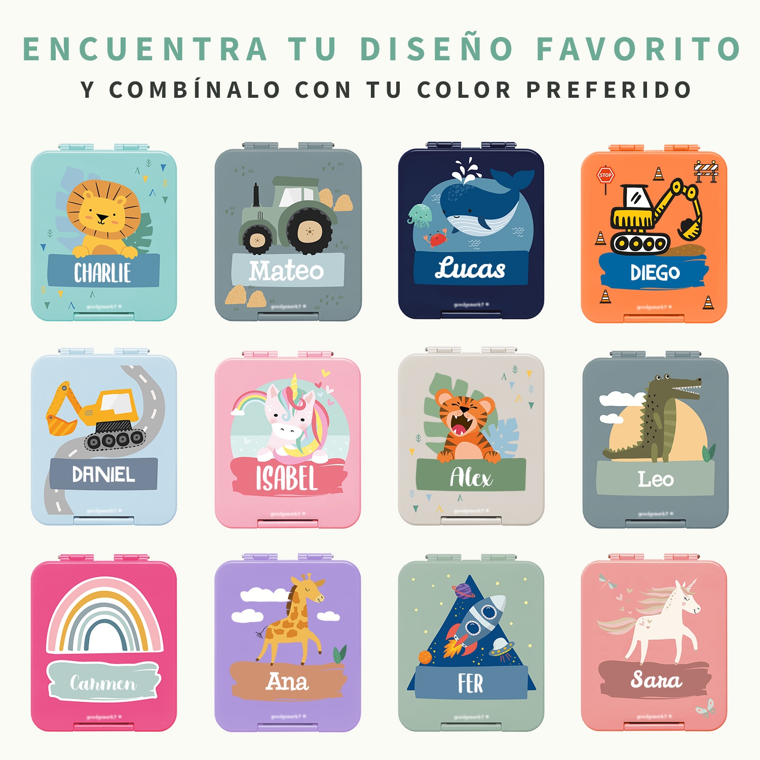 Fiambrera personalizada con tema