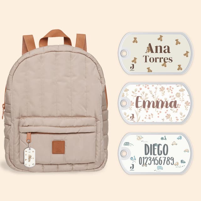 Etiqueta para mochila Jollein