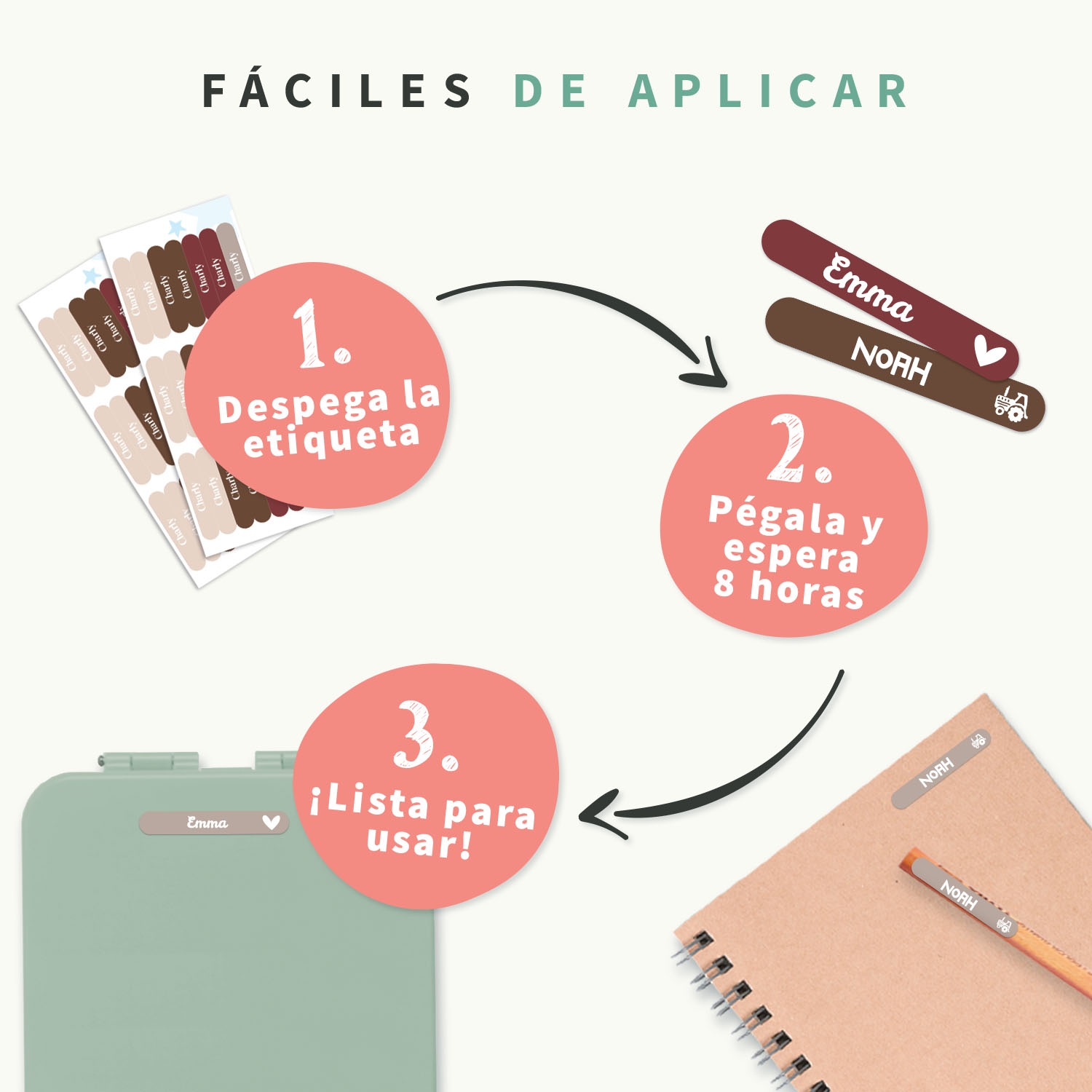 Mini etiquetas – Multicolor
