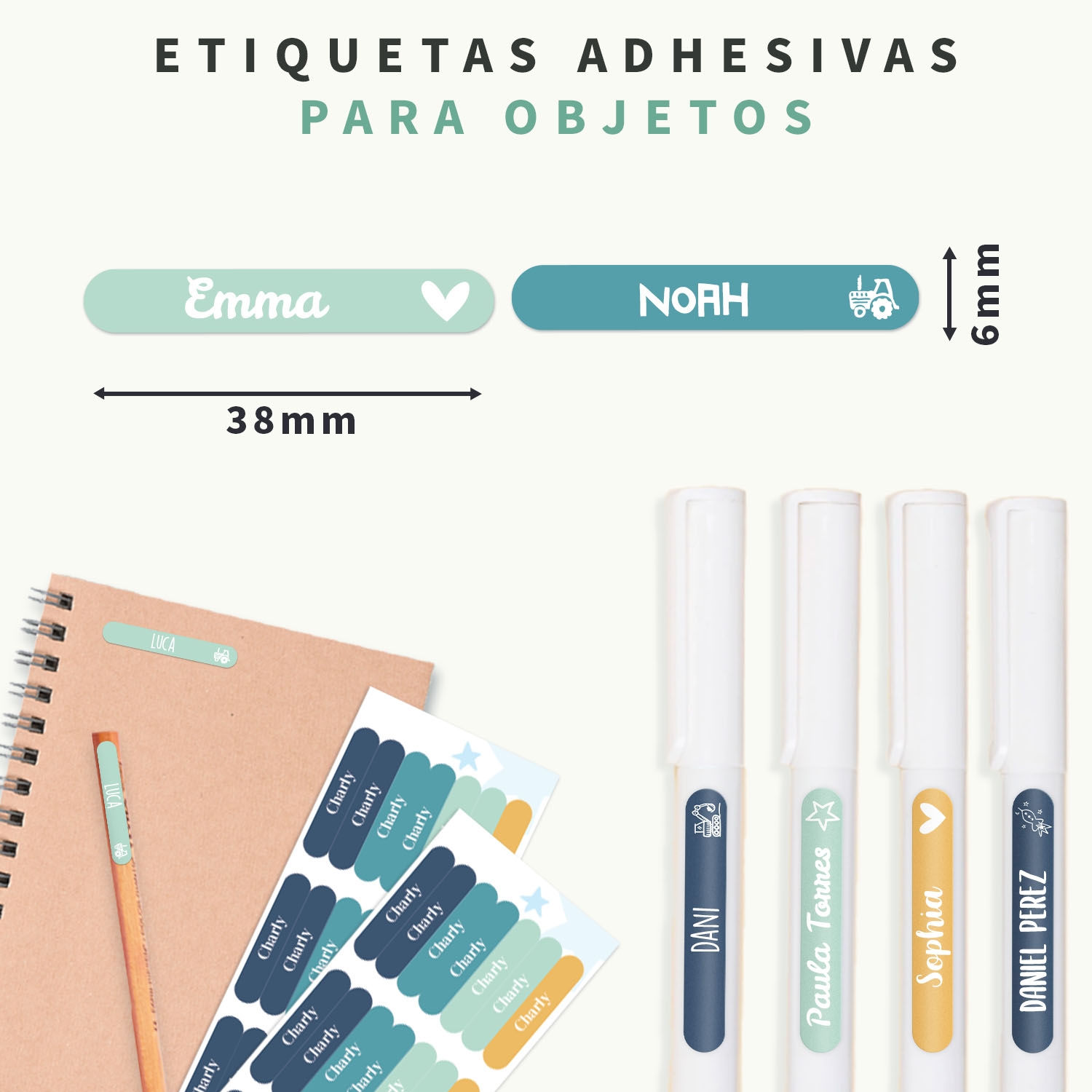 Mini etiquetas – Multicolor