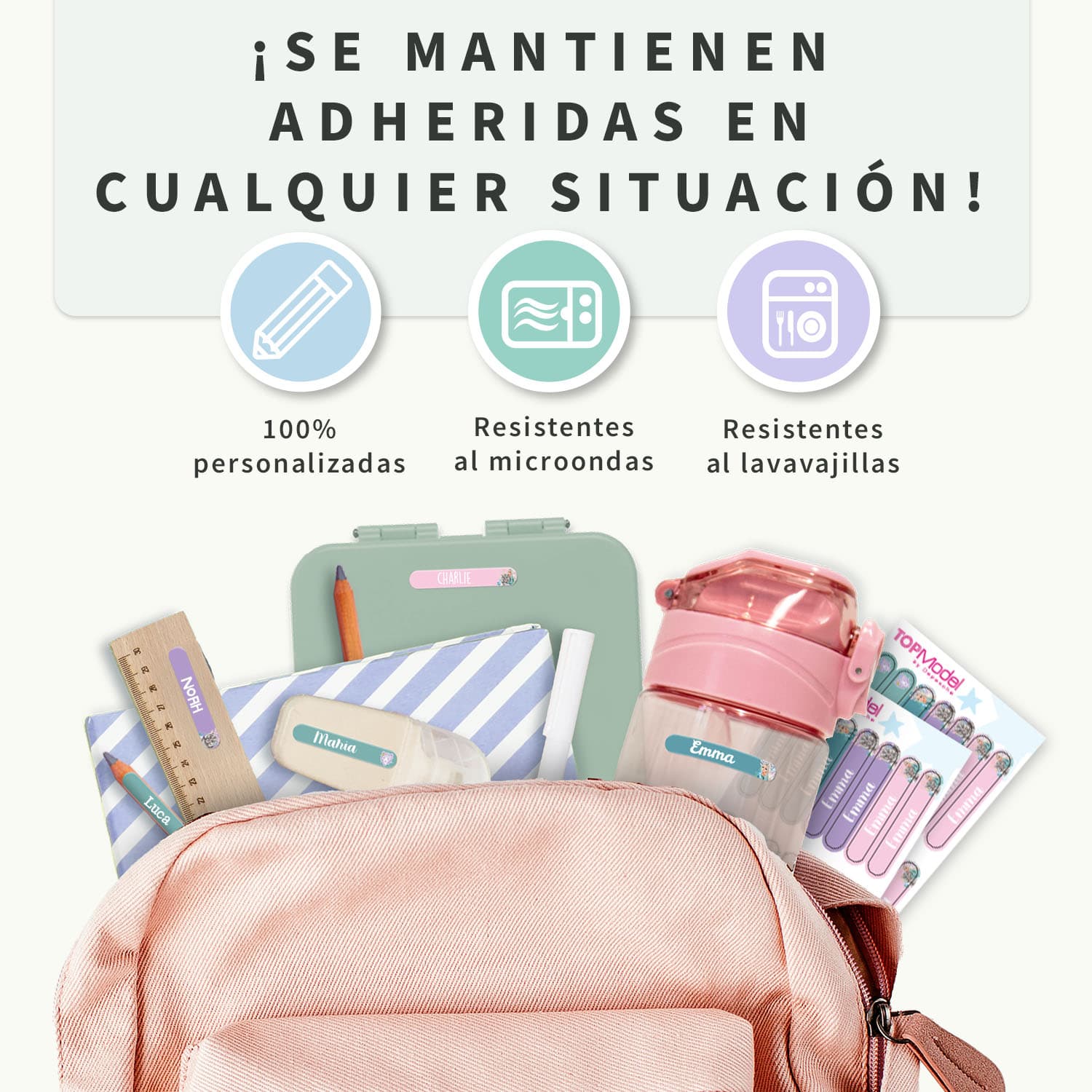 Mini etiquetas TOPModel
