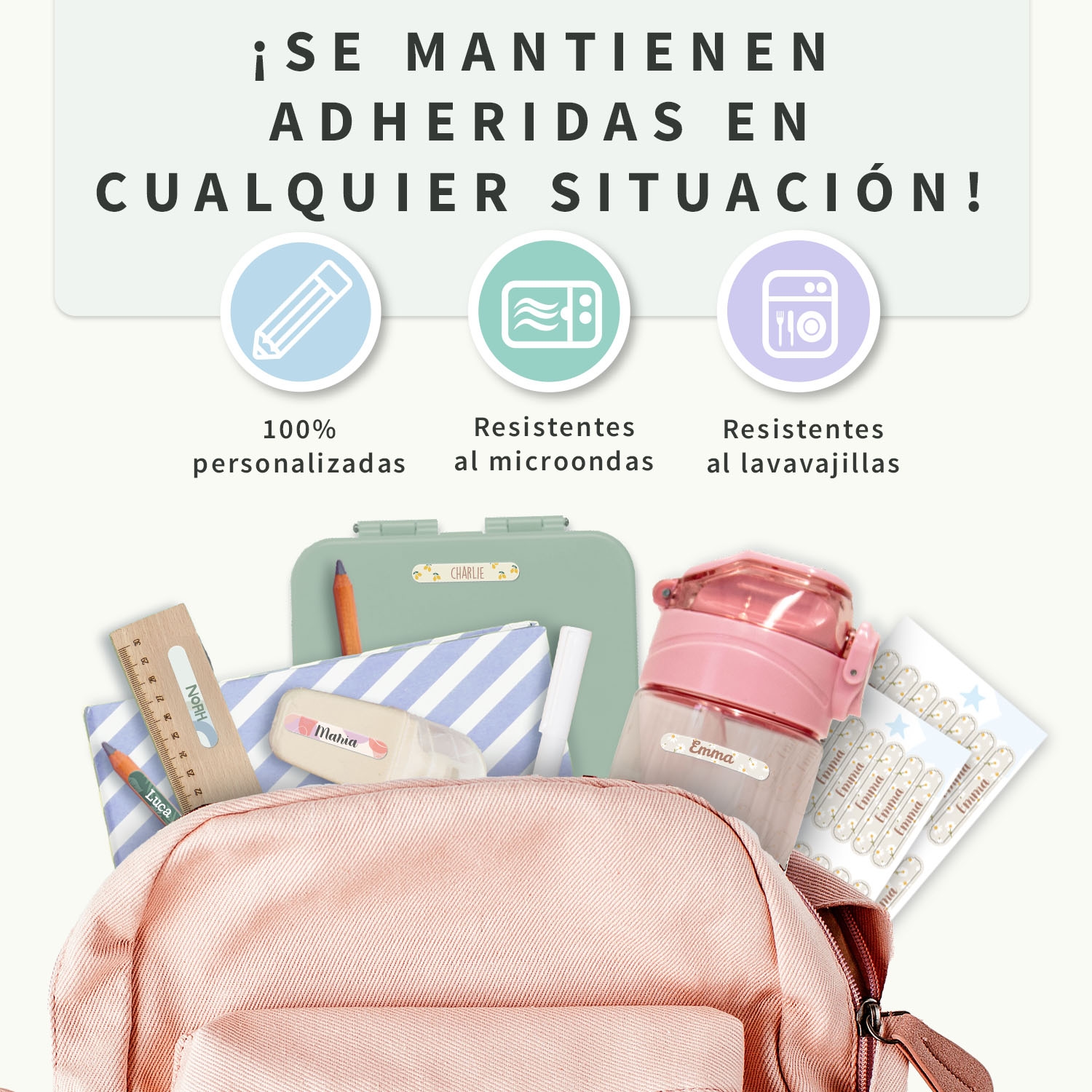 Mini etiquetas con diseño