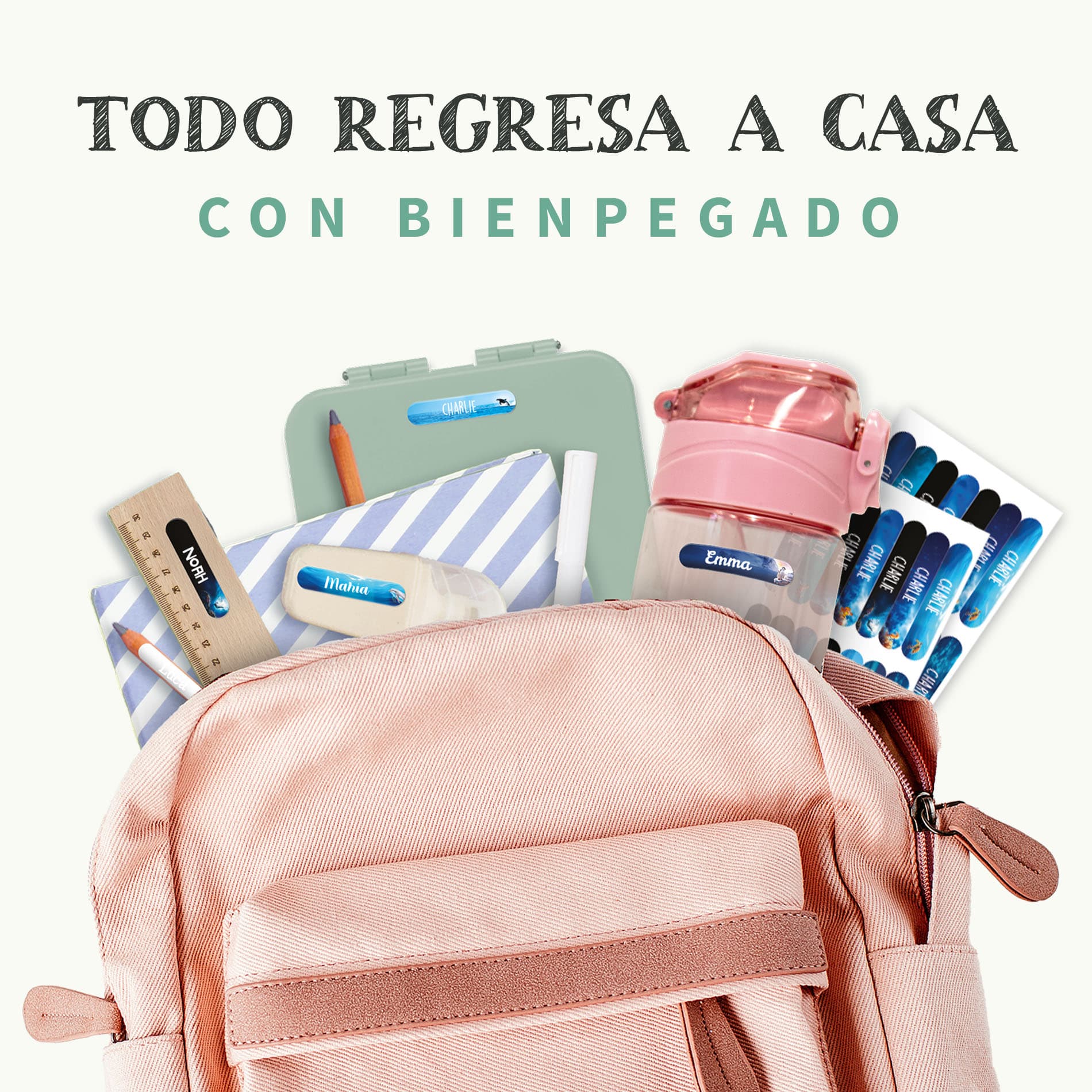 Mini etiquetas Mundo Real