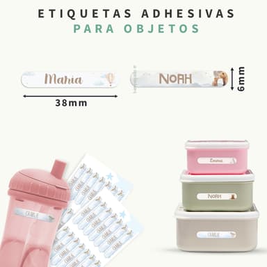 Mini etiquetas Acuarela