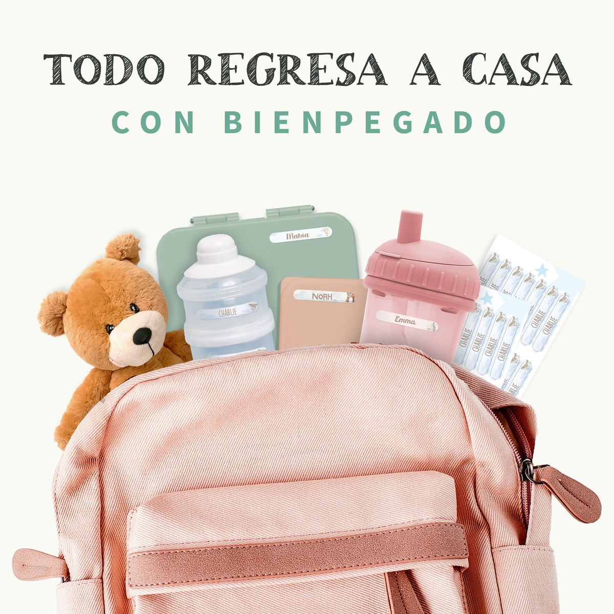 Mini etiquetas Acuarela