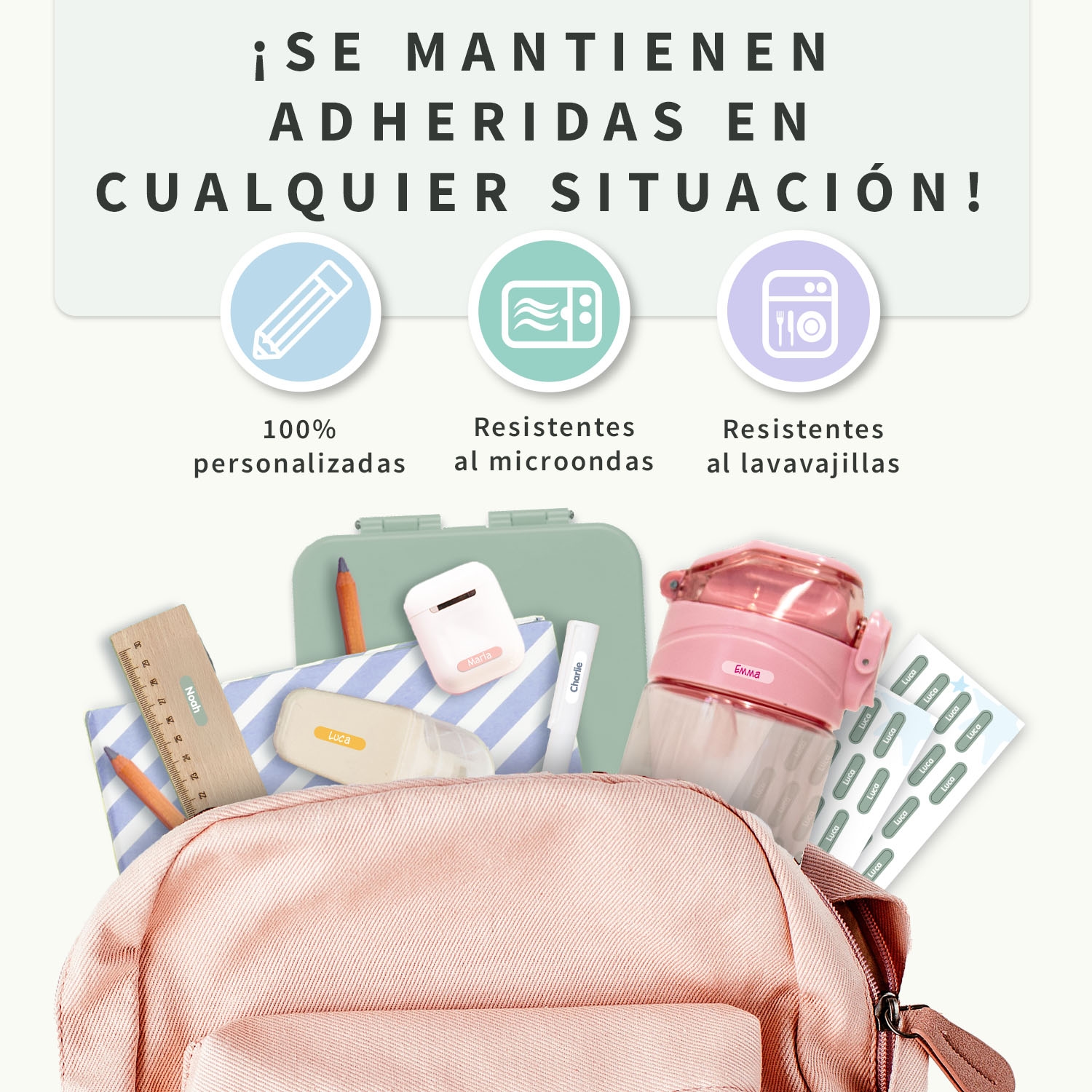 Mini XS etiquetas