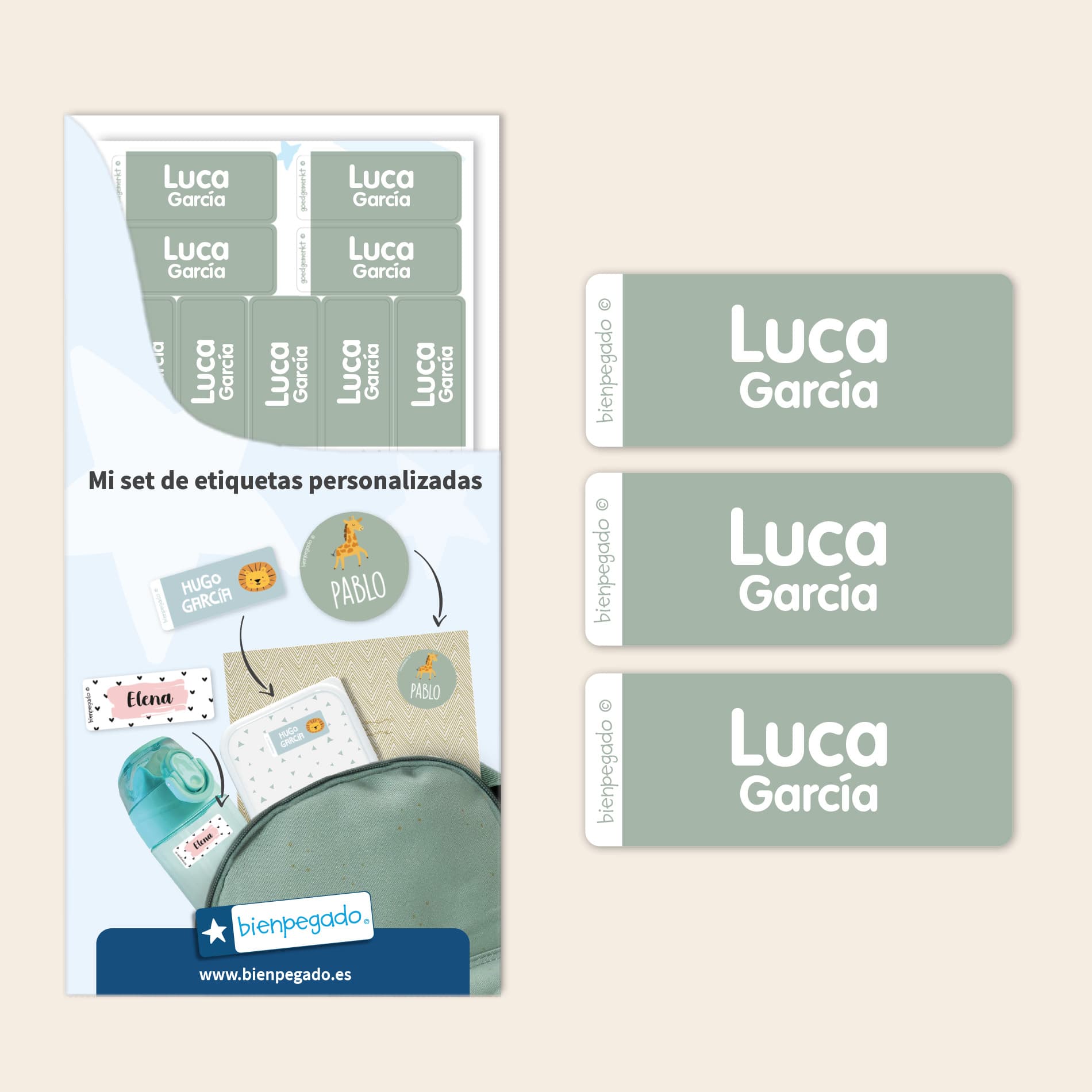 Etiquetas adhesivas personalizadas pequeñas – Un solo color