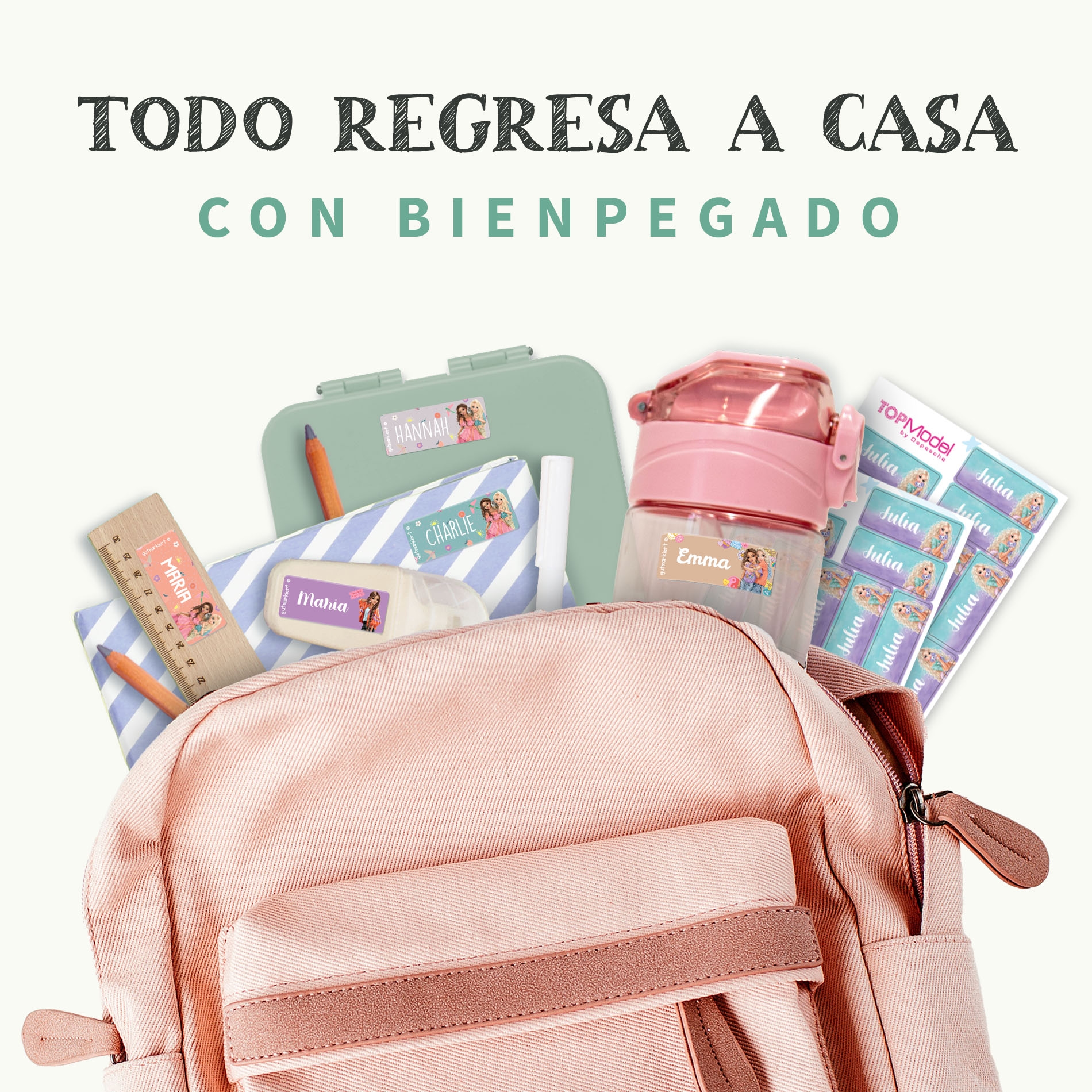 Etiquetas personalizadas TOPModel pequeñas