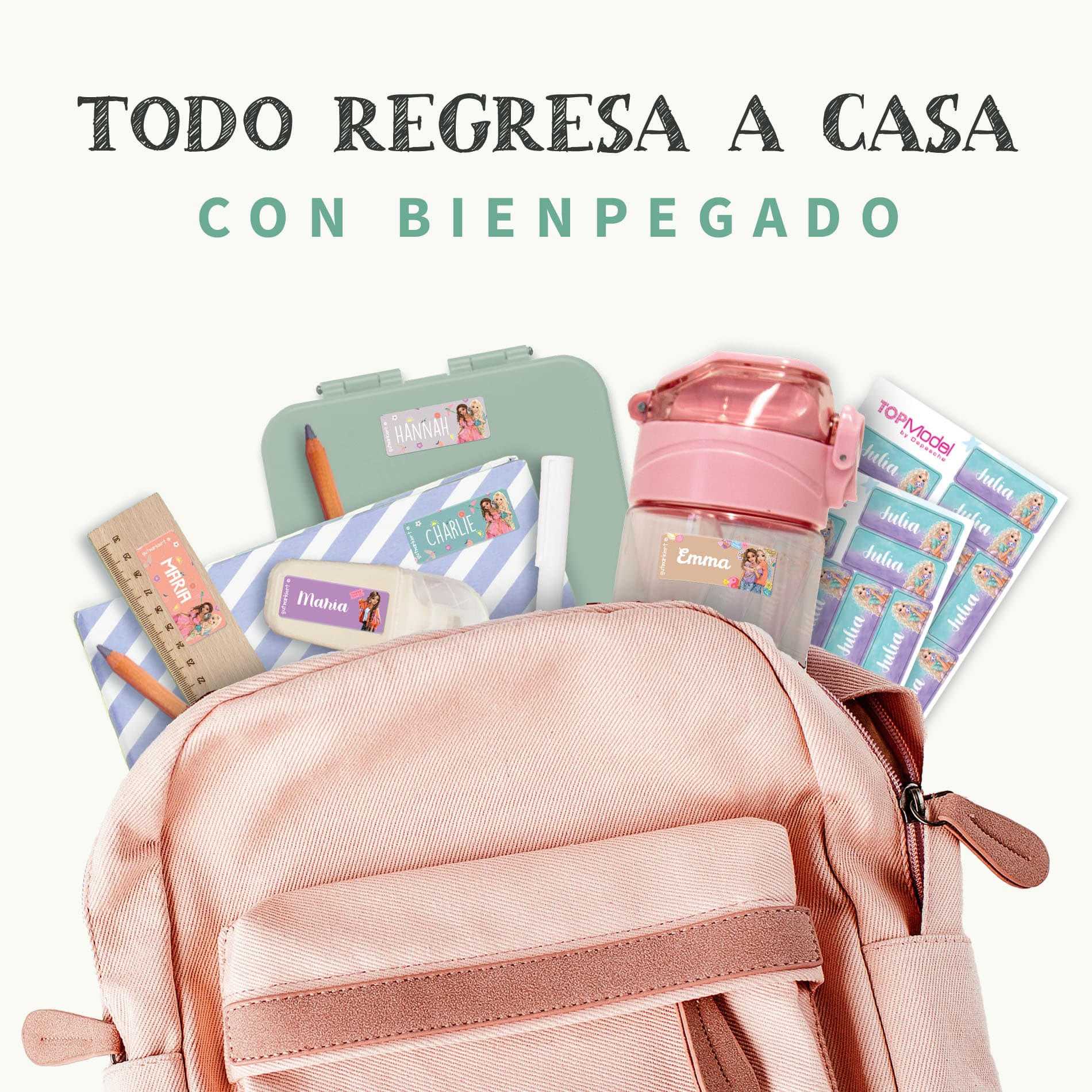 Etiquetas personalizadas TOPModel pequeñas