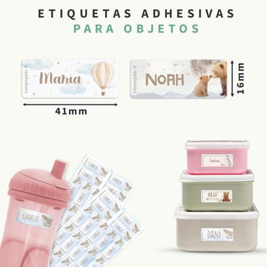 Etiquetas personalizadas Acuarela pequeñas