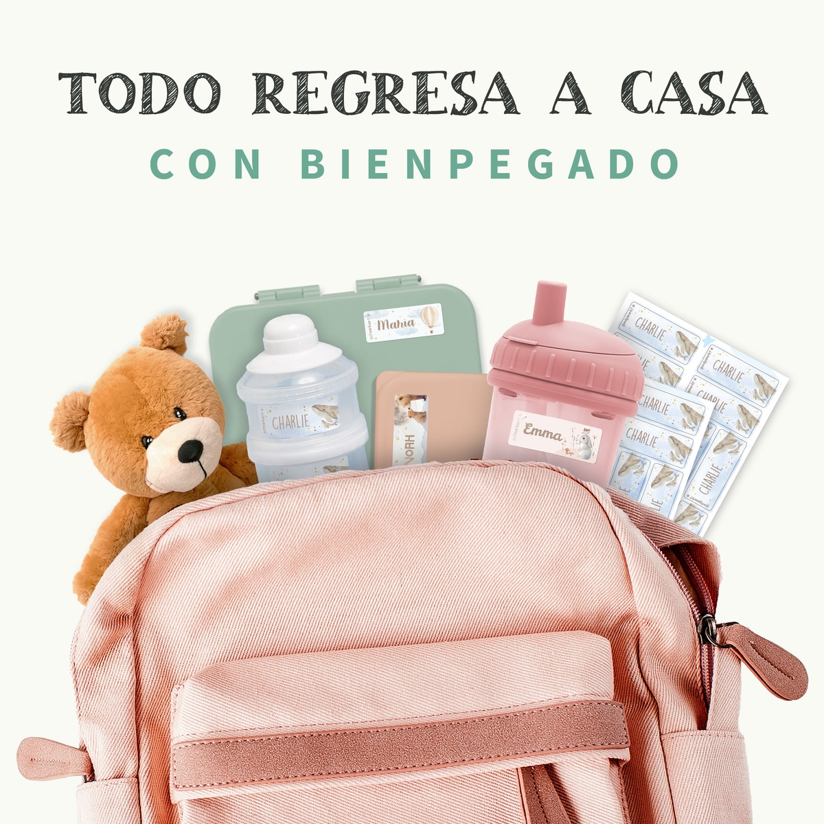 Etiquetas personalizadas Acuarela pequeñas