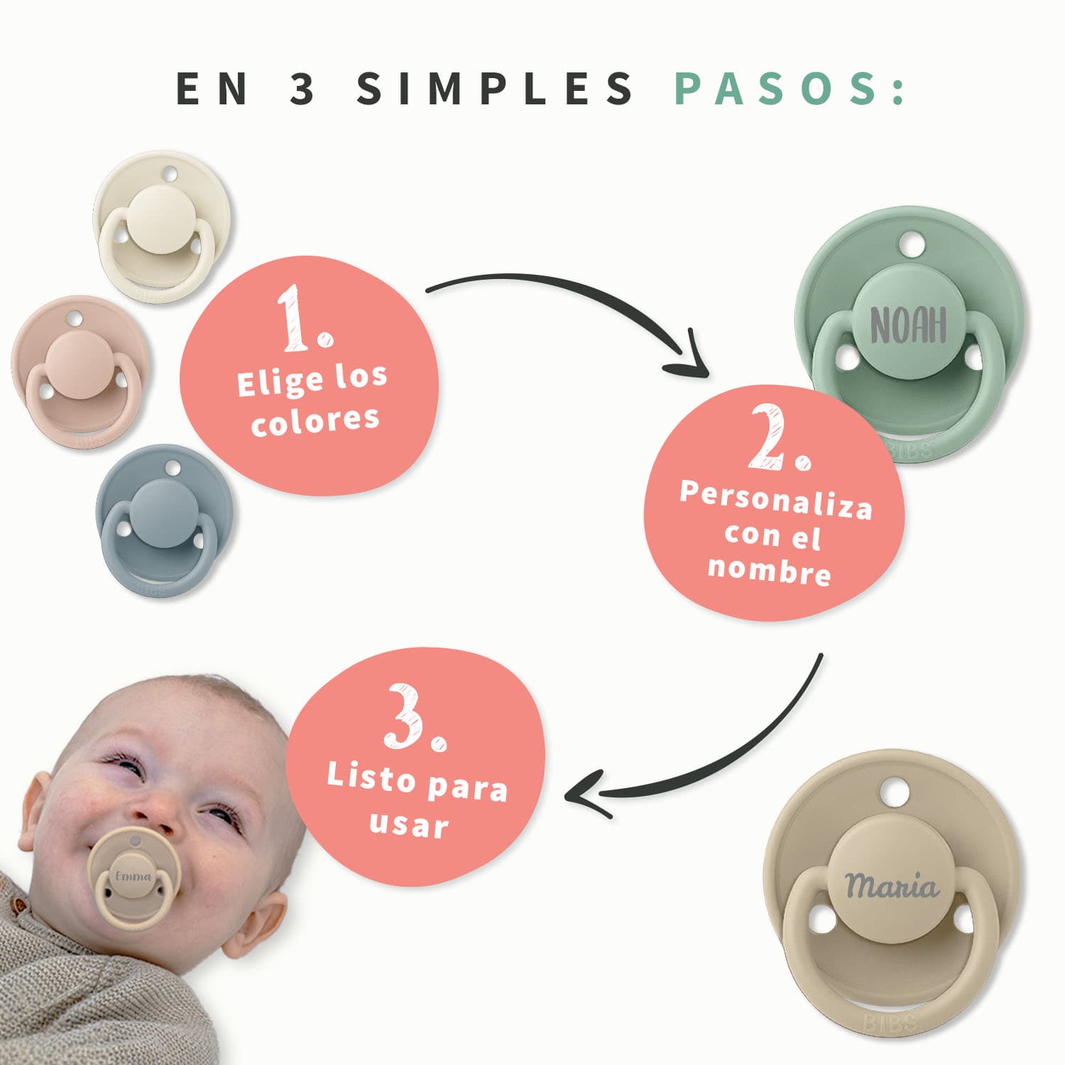 Chupete personalizado BIBS