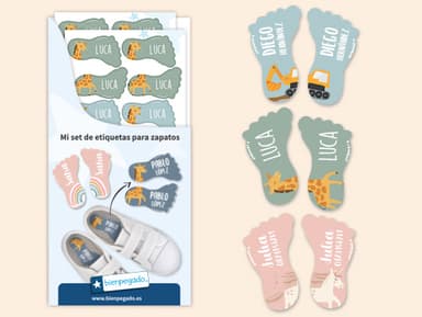 Etiquetas personalizadas para zapatos