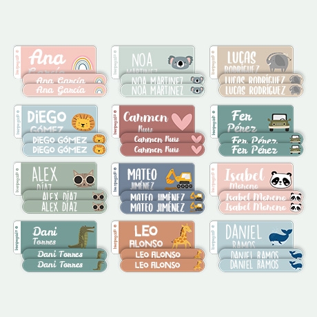 Etiquetas personalizadas - Set de prueba