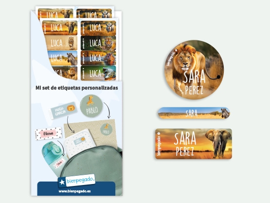 Kit de etiquetas personalizadas Mundo Real