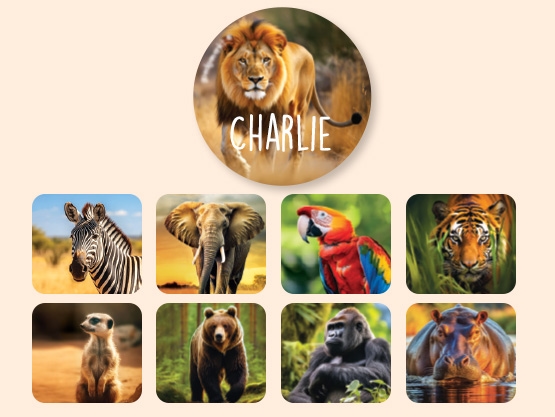 Etiquetas personalizadas redondas Mundo Real