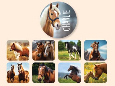 Etiquetas personalizadas redondas Mundo Real