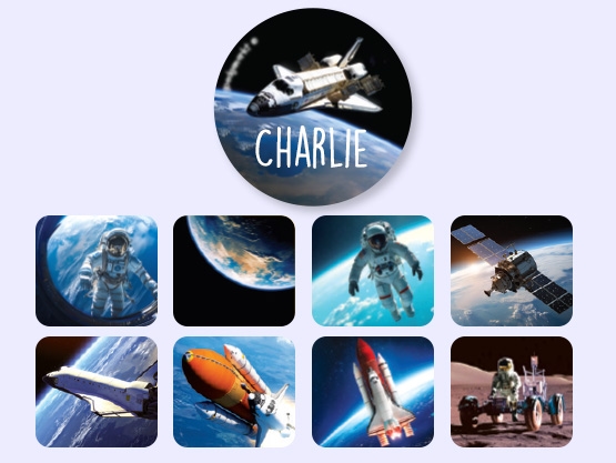 Etiquetas personalizadas redondas Mundo Real