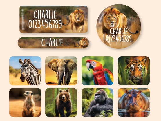 Kit de etiquetas personalizadas Mundo Real