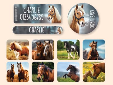 Kit de etiquetas personalizadas Mundo Real