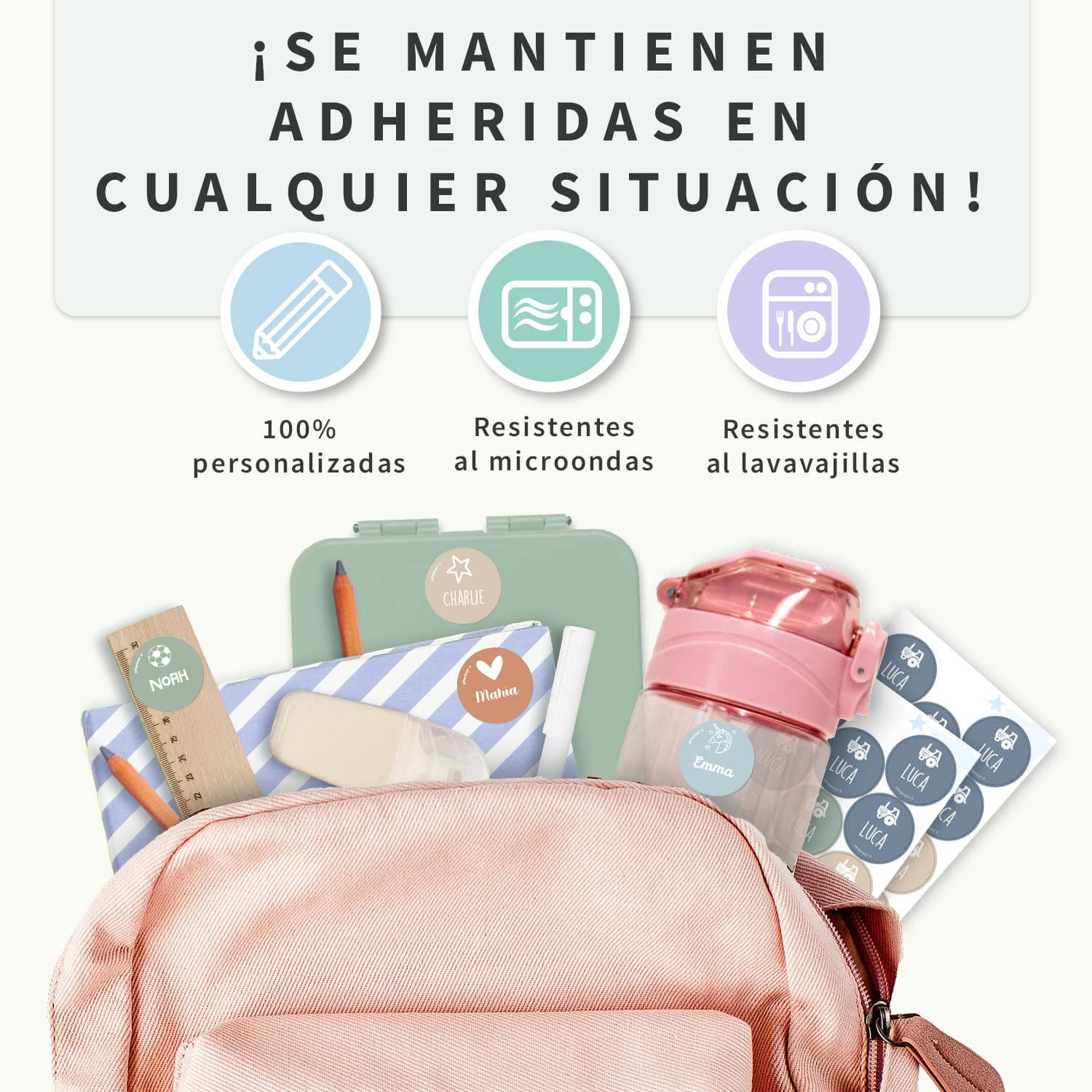 Etiquetas personalizadas redondas