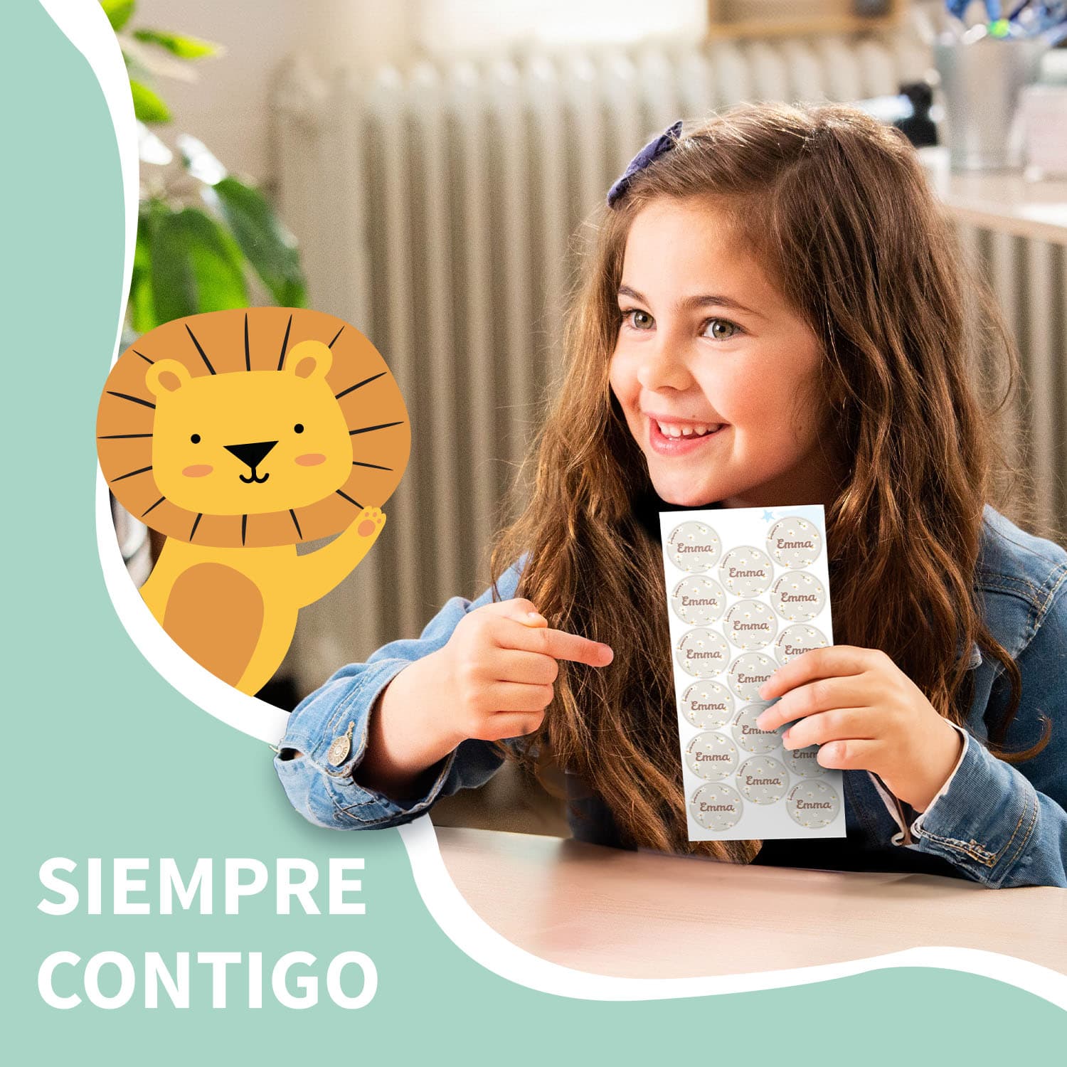 Etiquetas personalizadas redondas con diseño