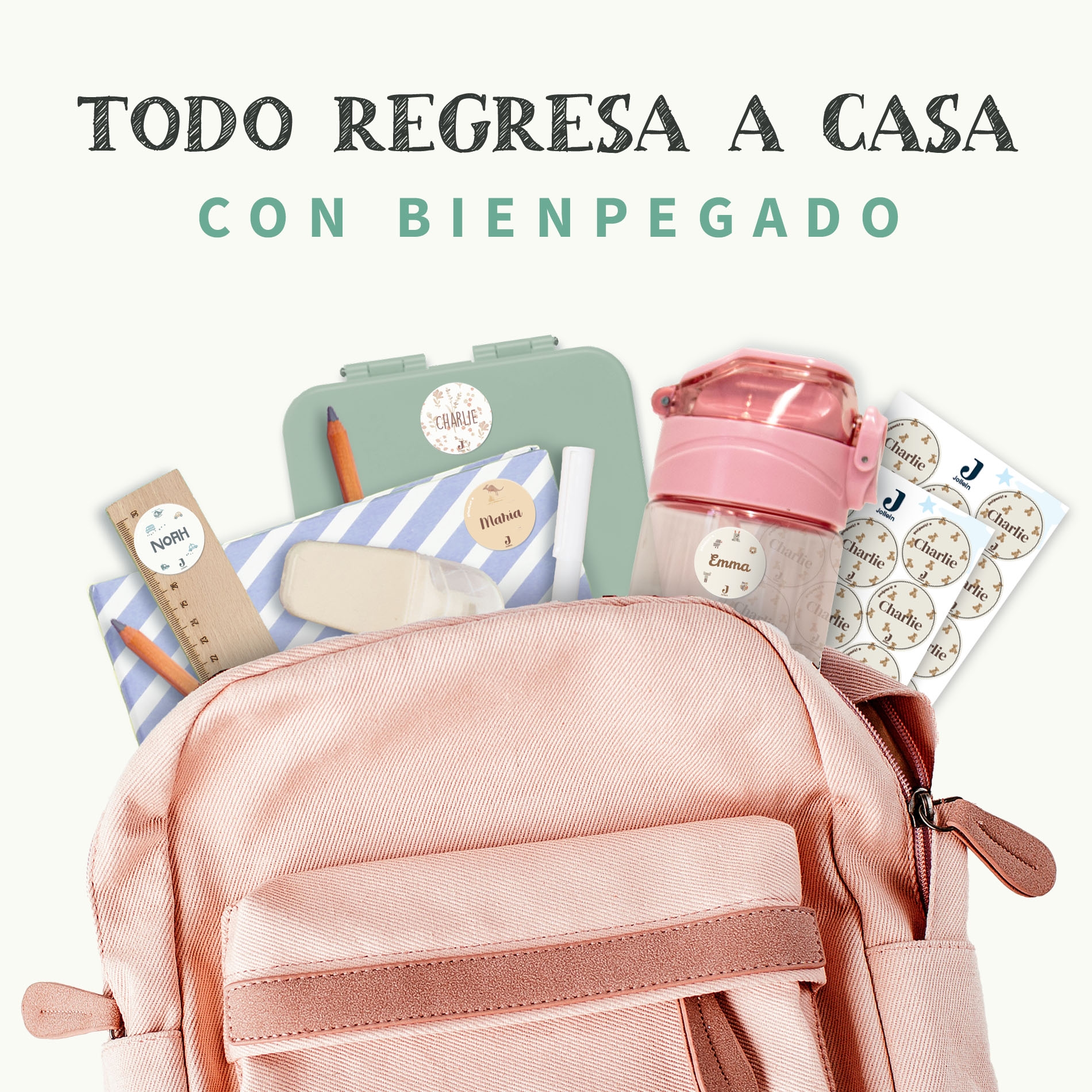 Etiquetas personalizadas redondas Jollein