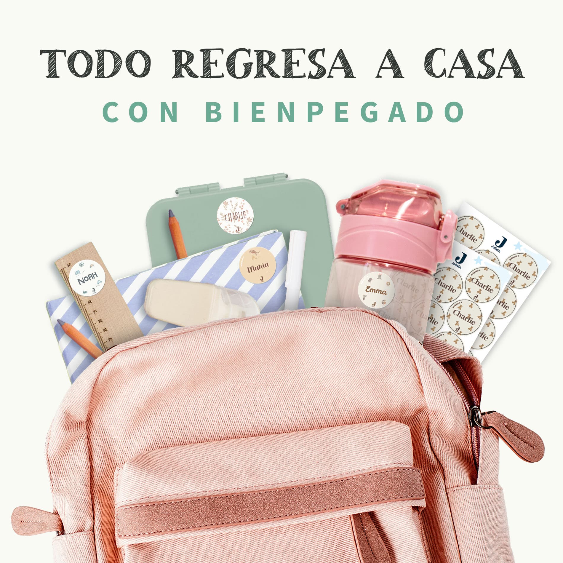 Etiquetas personalizadas redondas Jollein