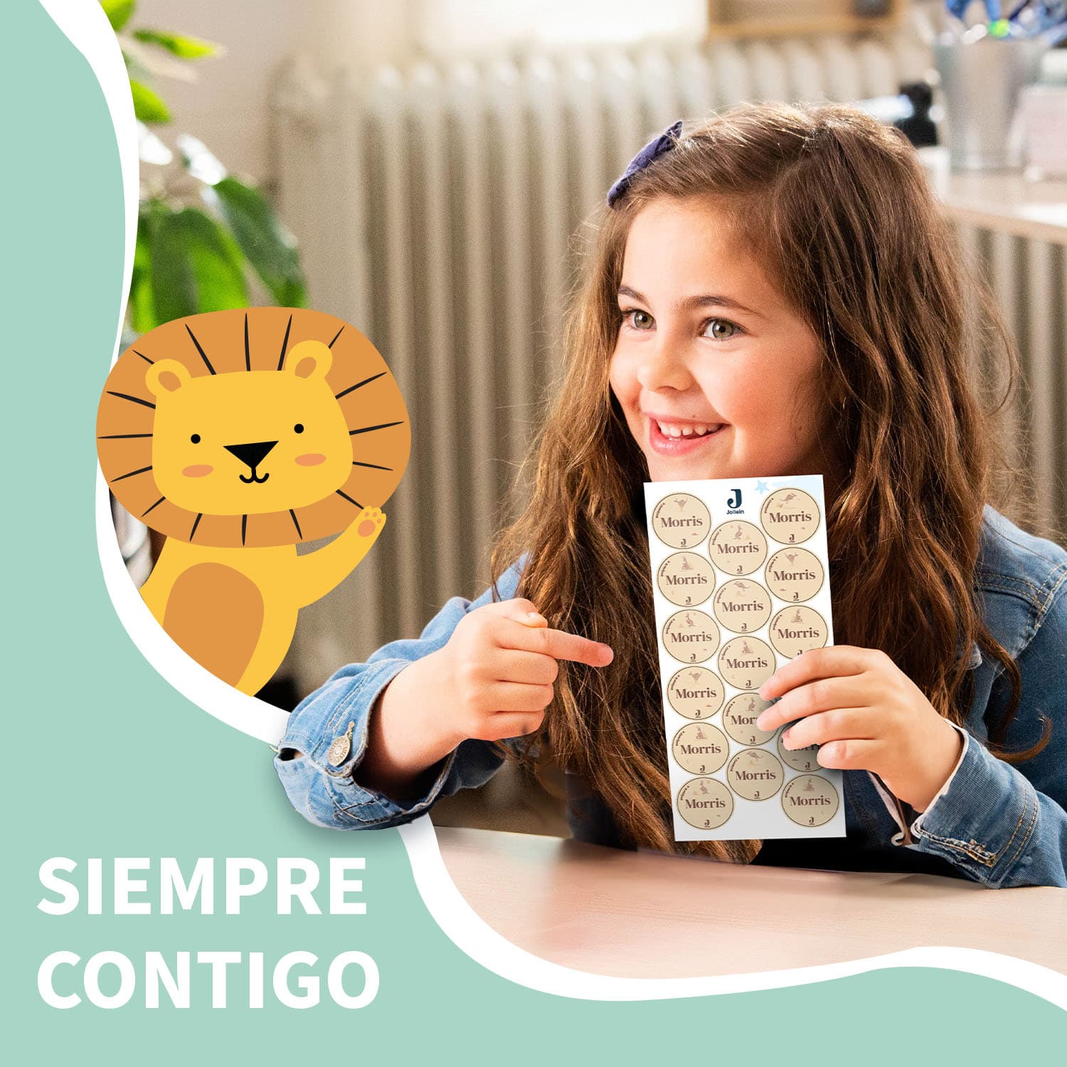 Etiquetas personalizadas redondas Jollein