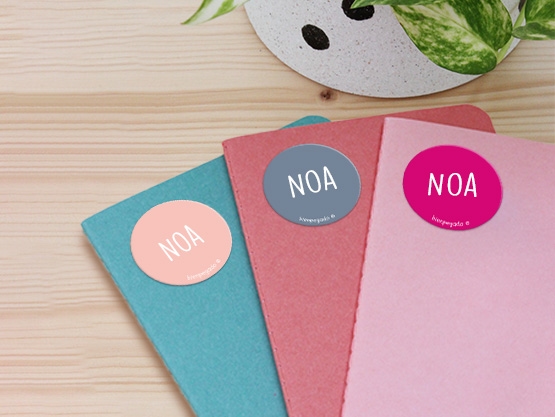 Etiquetas personalizadas redondas