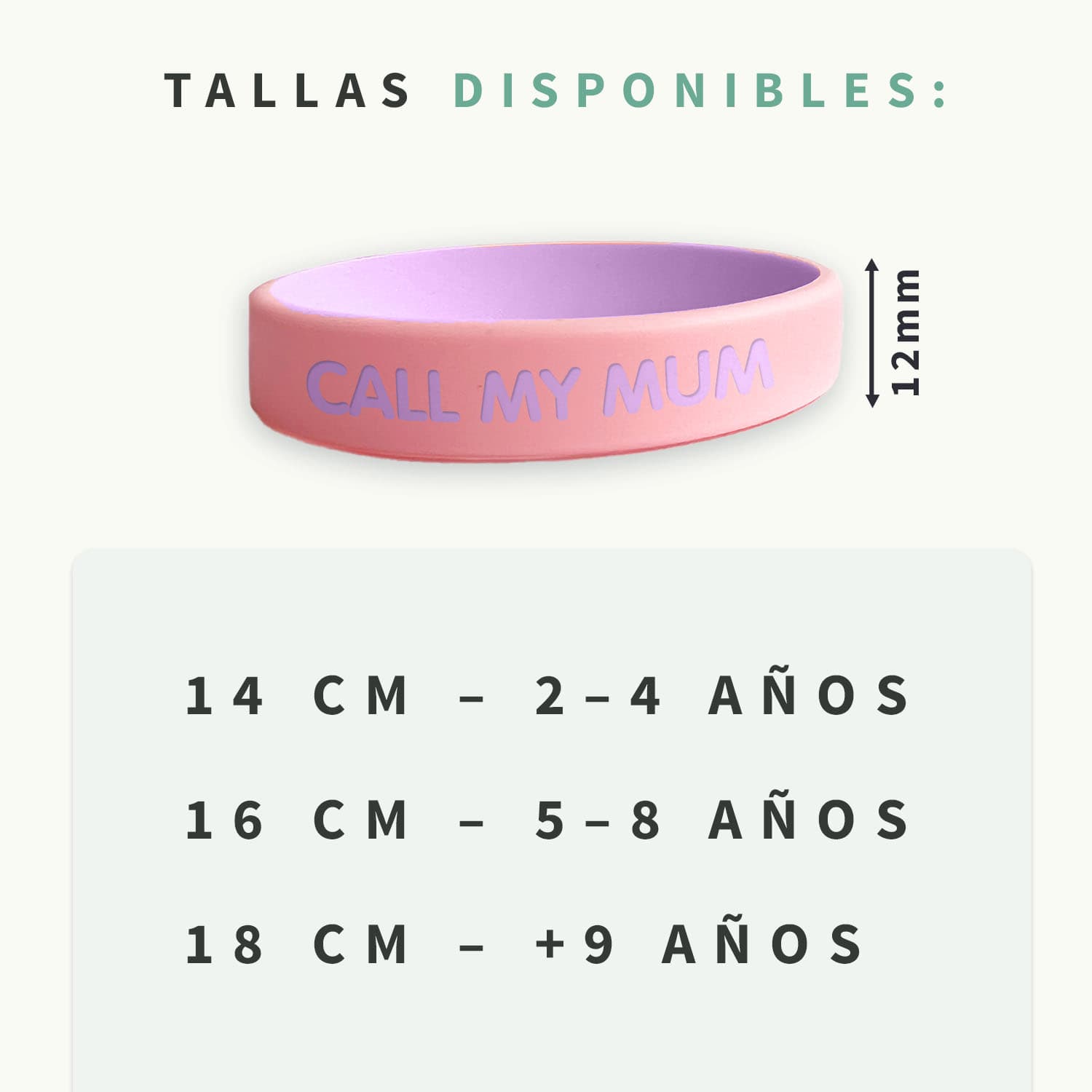Pulsera personalizada SOS – Bicolor