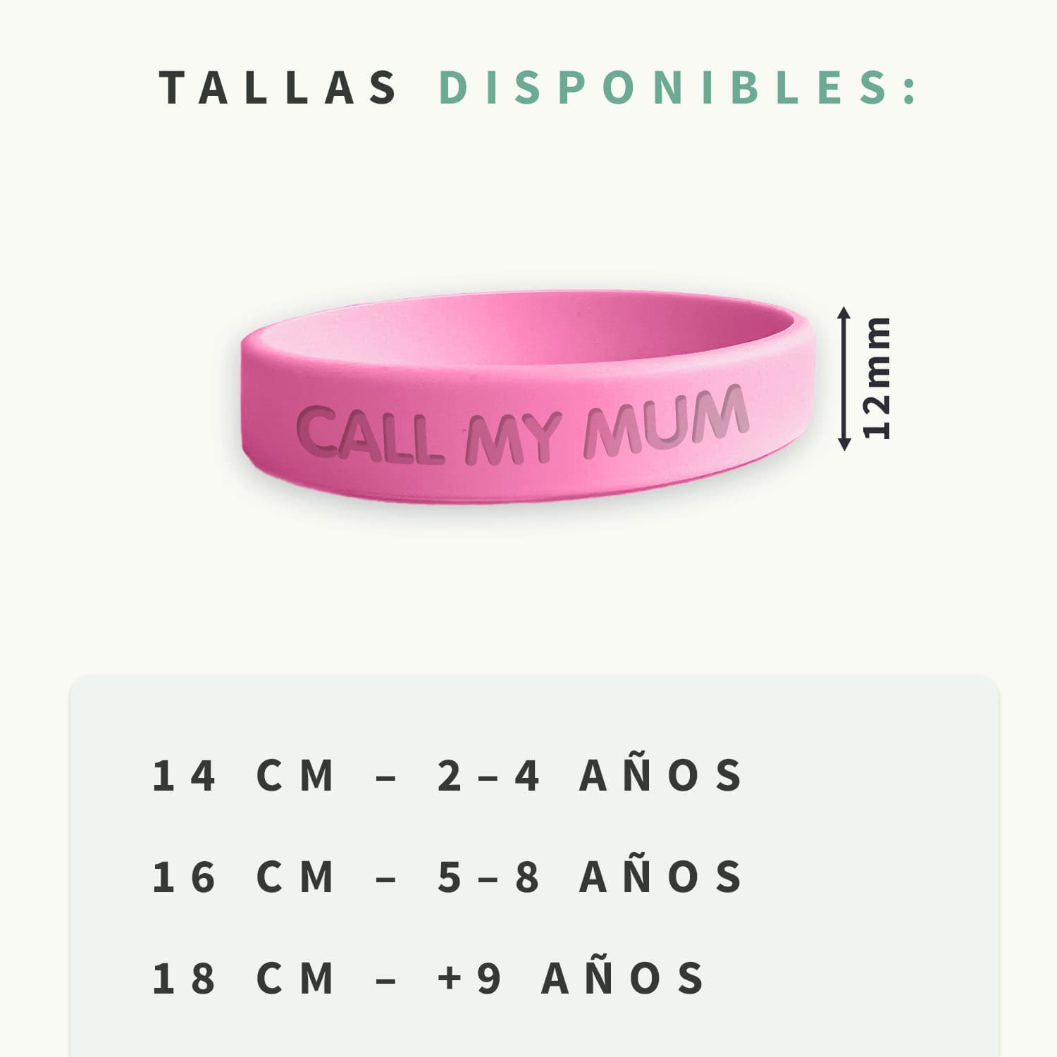 Pulsera personalizada SOS - brilla en la oscuridad