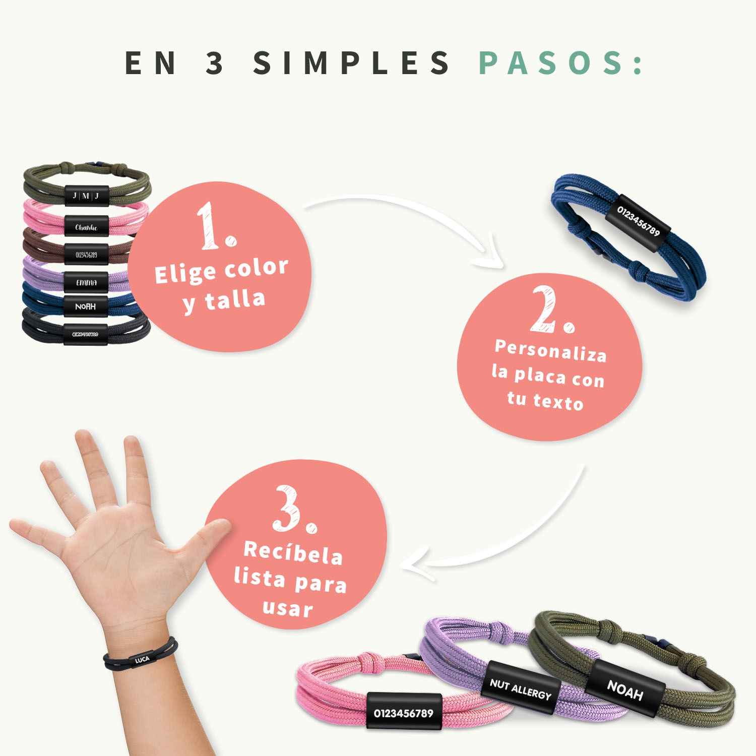Pulsera personalizada de lujo