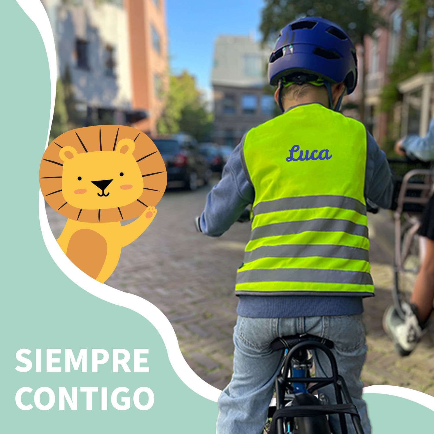 Chaleco de seguridad fluorescente para niños - Básico